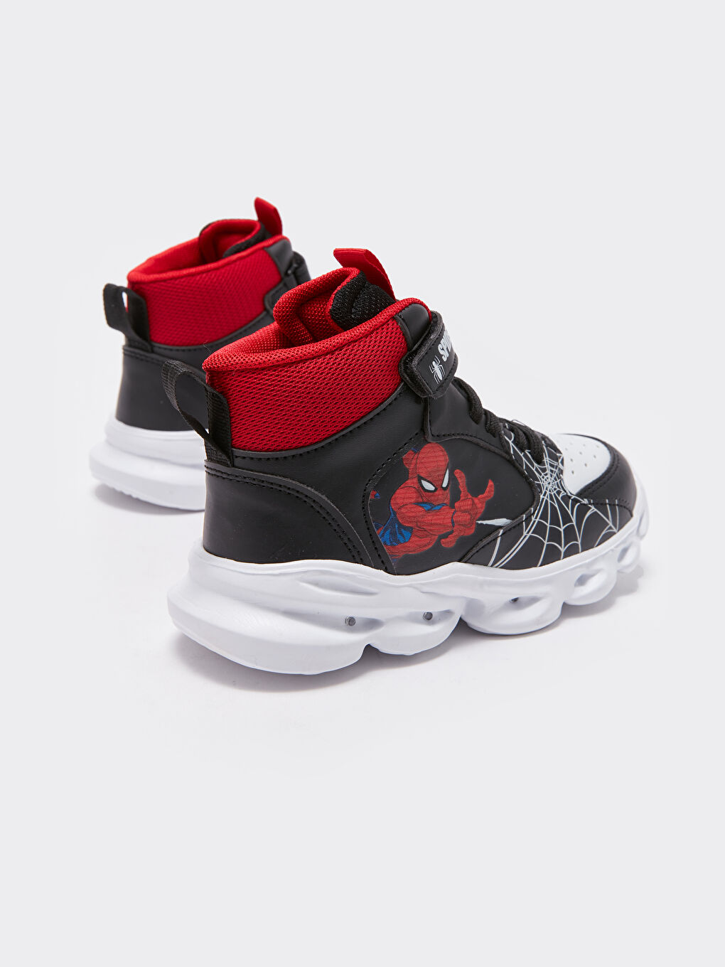 Siyah Spider-Man Baskılı Erkek Çocuk Spor Ayakkabı-5