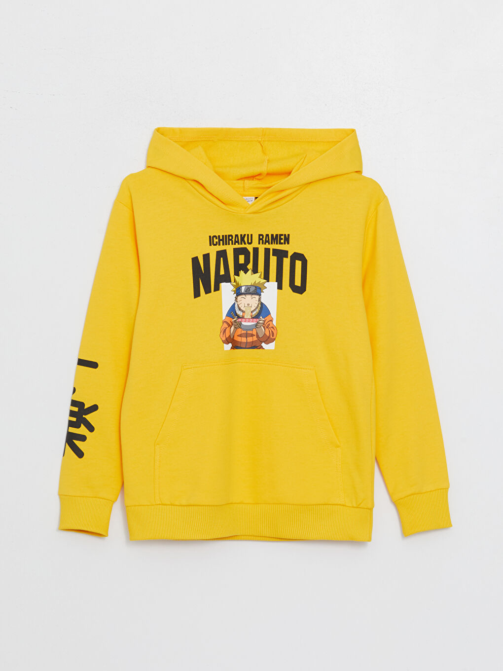 LCW Kids Orta Sarı Naruto Baskılı Erkek Çocuk Hoodie