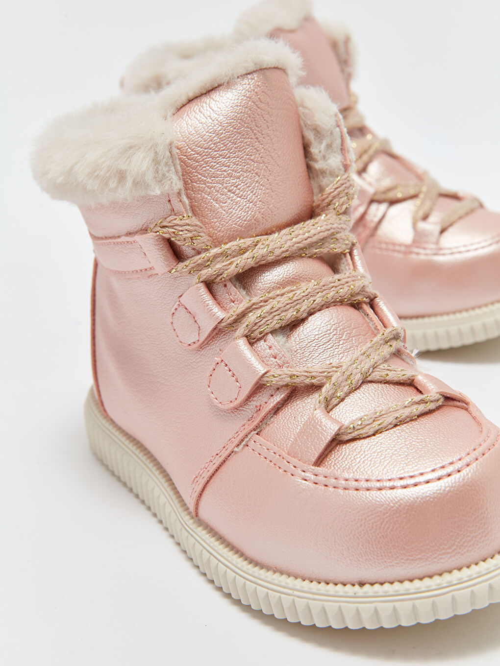 Жасанды былғары нәресте қыздарға арналған етік-4