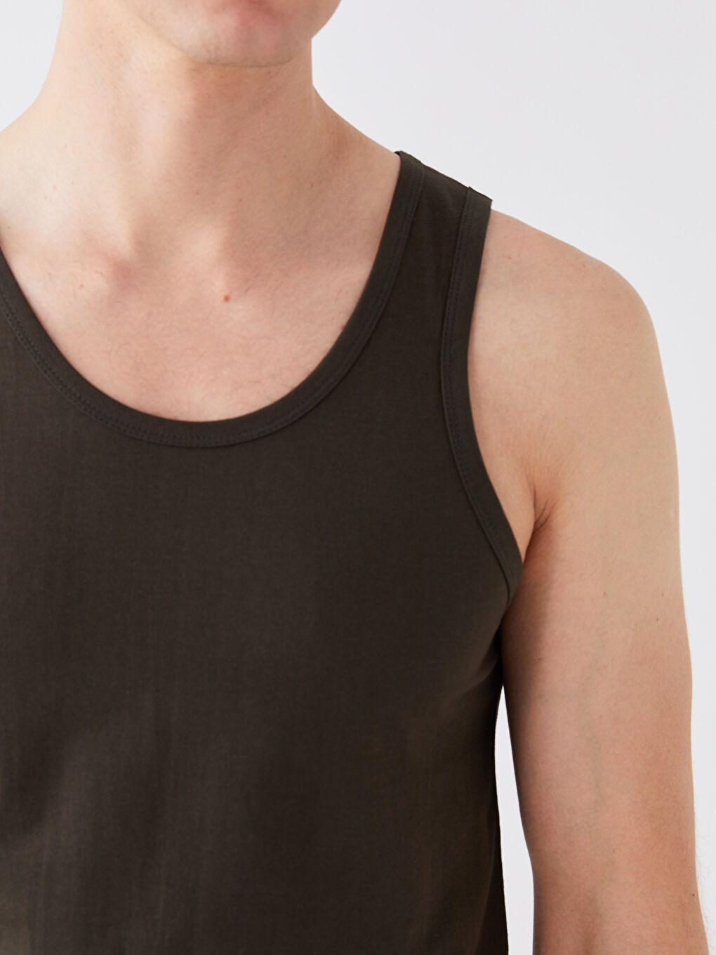 Haki U Yaka Penye Erkek Atlet 2'li-4