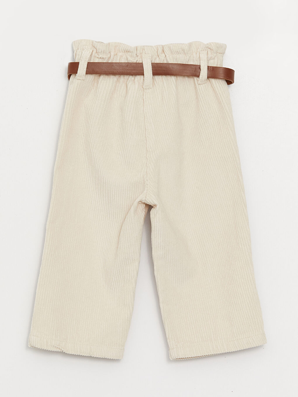 Elasticated Waist Baby Girls' Velvet Trousers-1