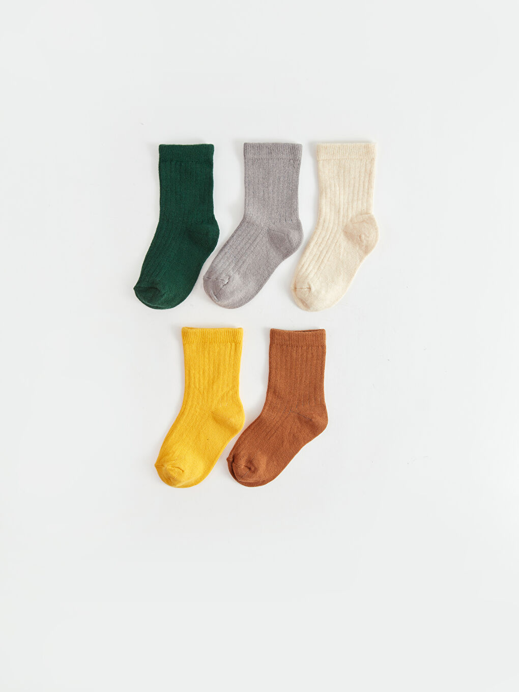 جوارب كاحل بسيطة للأولاد الرضع - ٥ قطع