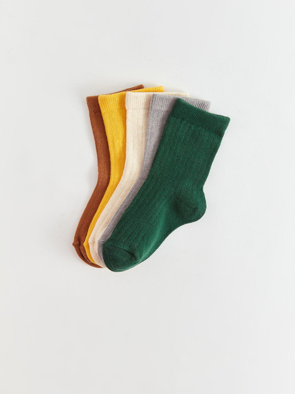 جوارب كاحل بسيطة للأولاد الرضع - ٥ قطع-1