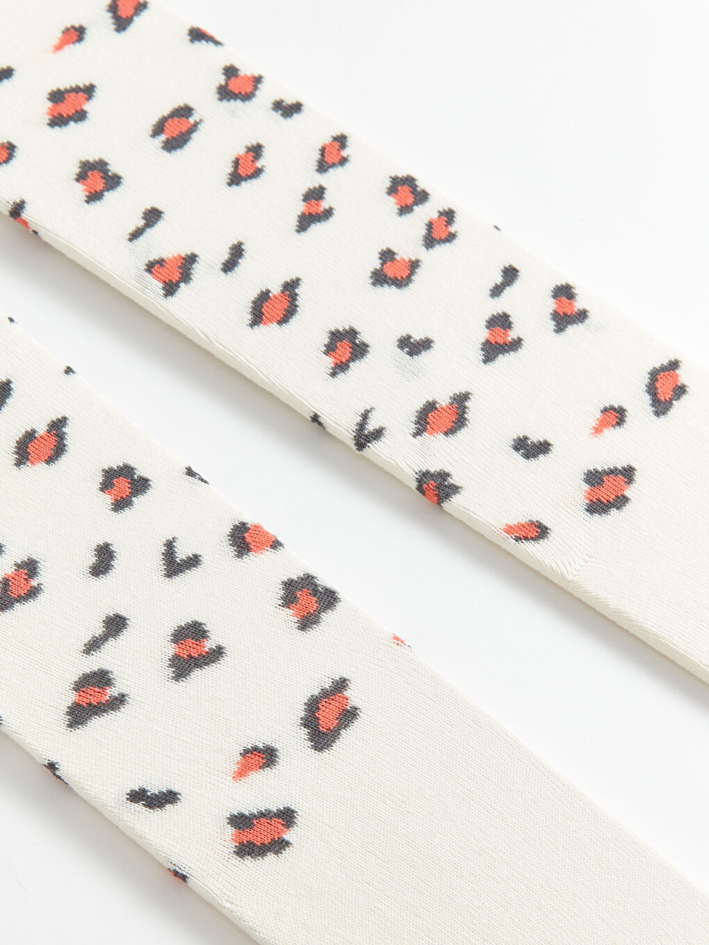 جوارب طويلة منقوشة للبنات الرضع - مجموعتين-2