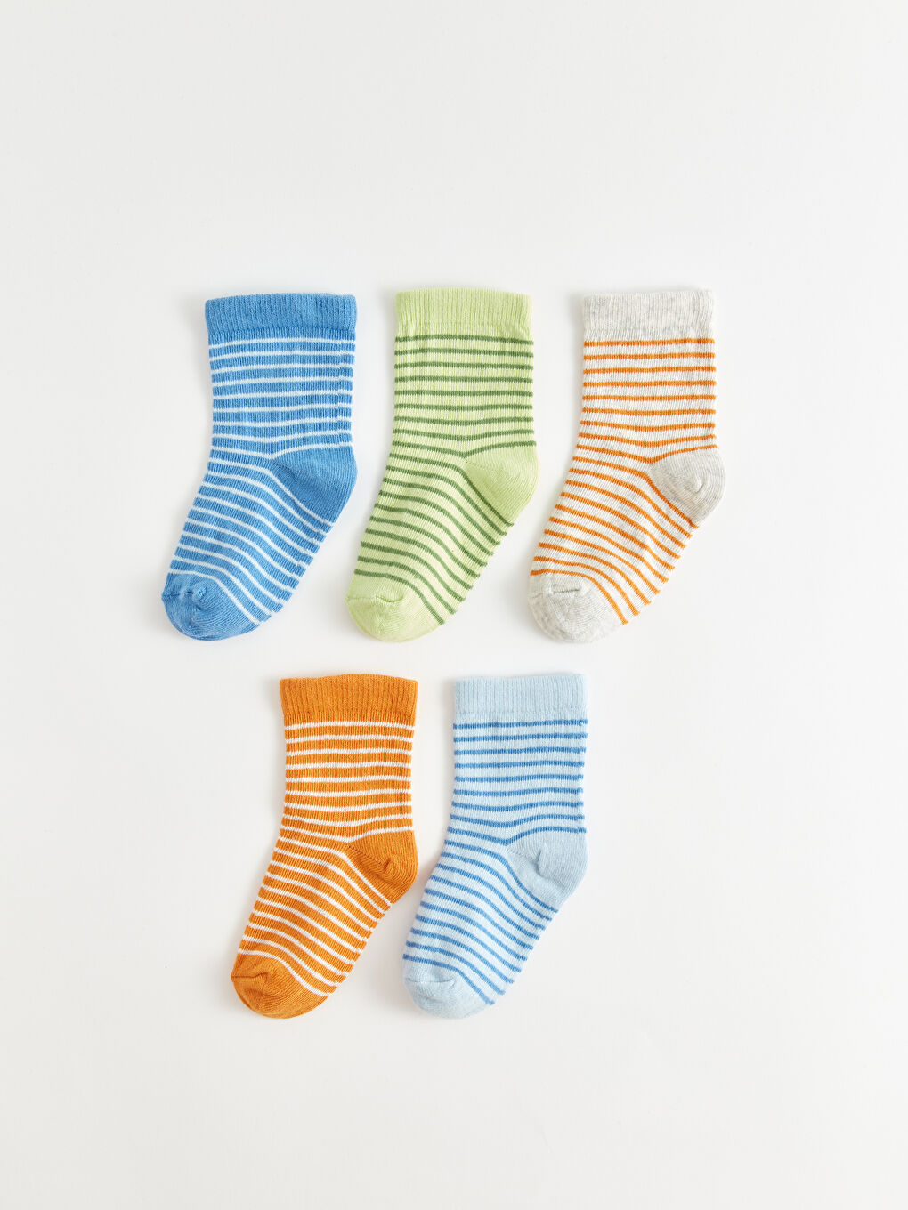 Striped Baby Boys' Ankle Socks 5 Pack