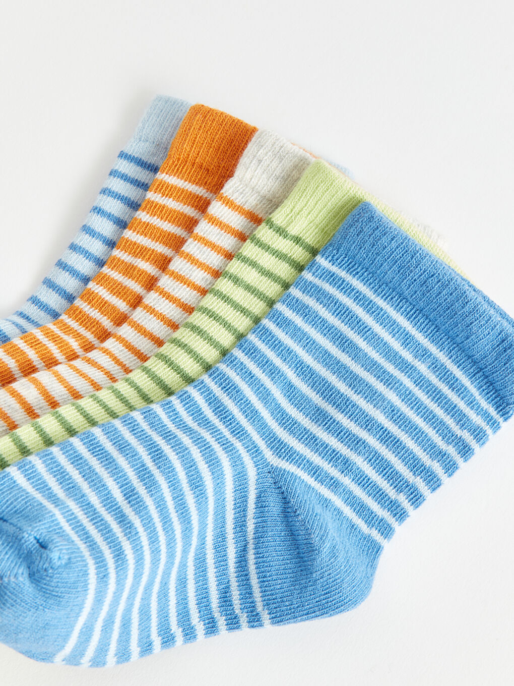 Striped Baby Boys' Ankle Socks 5 Pack-2