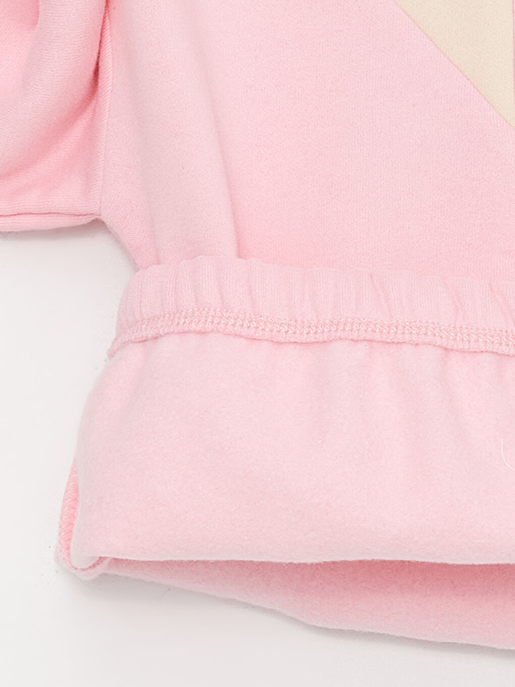 LCW baby Pembe Balıkçı Yaka Uzun Kollu Kız Bebek Sweatshirt ve Pantolon 2'li Takım - 5