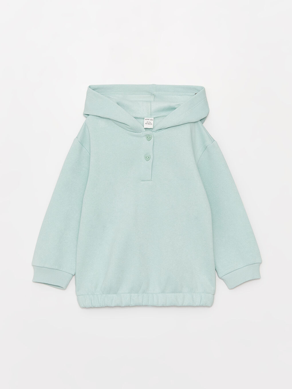 Girls' Basic Long-Sleeve Hooded Sweatshirt and Sweatpants Set: A perfectly coordinated duo.-1
