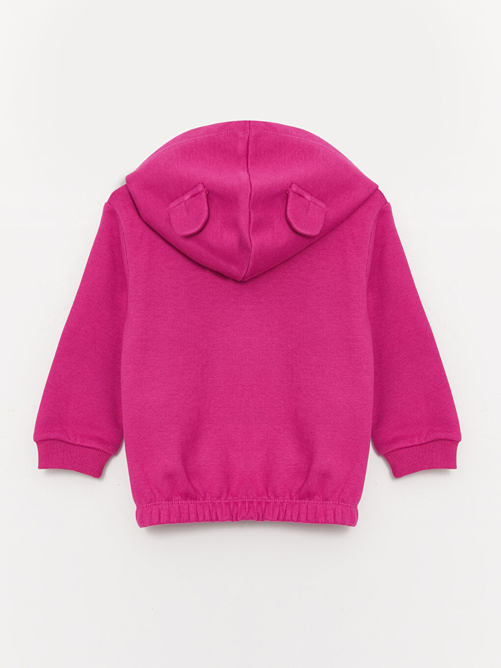 LCW baby Fuşya Kapüşonlu Uzun Kollu Basic Kız Bebek Sweatshirt ve Eşofman Alt 2'li Takım - 2