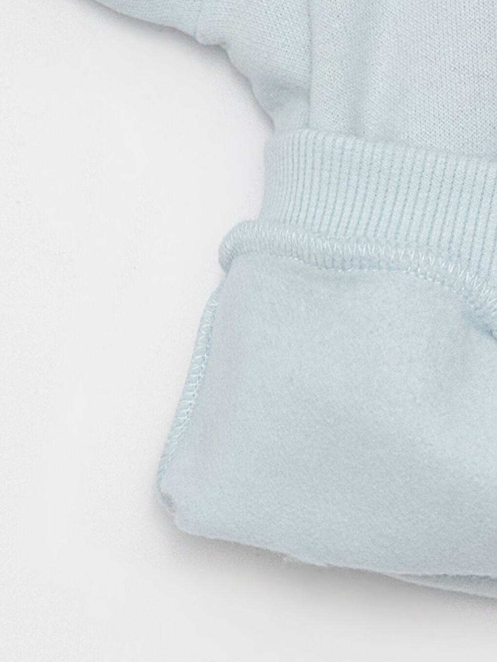 Mavi Bisiklet Yaka Uzun Kollu Kız Bebek Sweatshirt ve Tayt 2'li Takım-2