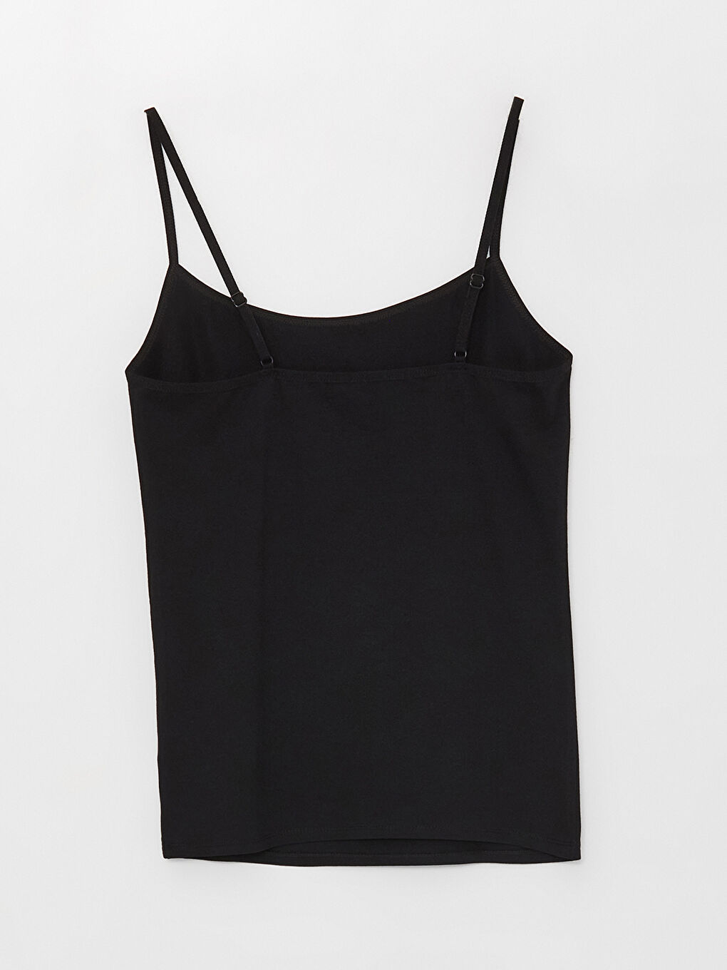 Siyah U Yaka Düz Askılı Kadın Atlet-6