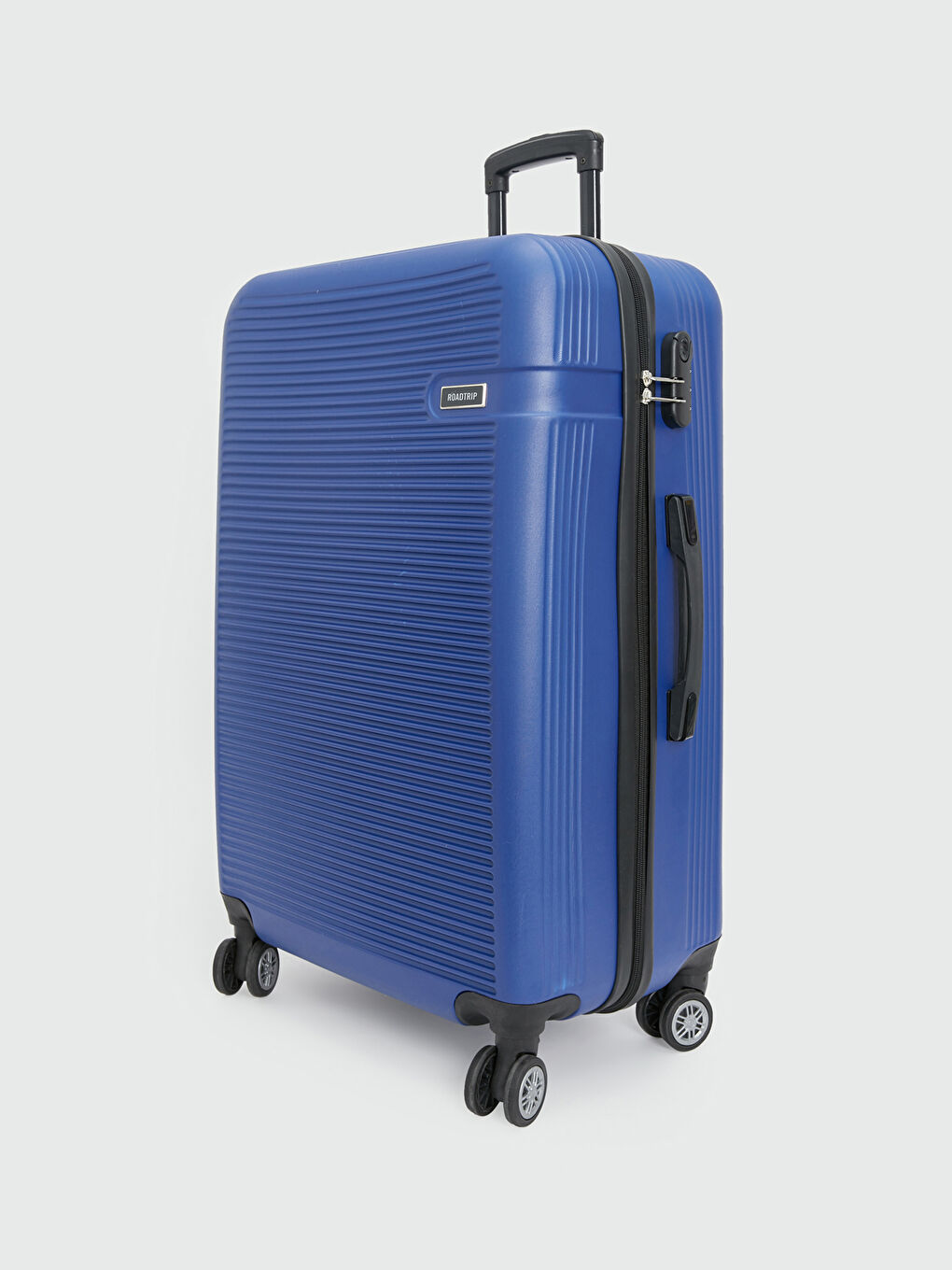 Lacivert Kilit Detaylı Büyük Boy Valiz-1