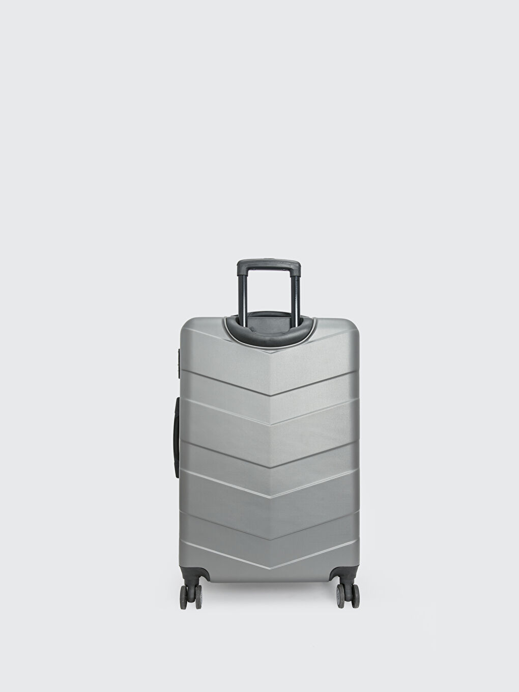 Gri Kilit Detaylı Küçük Boy Valiz-2