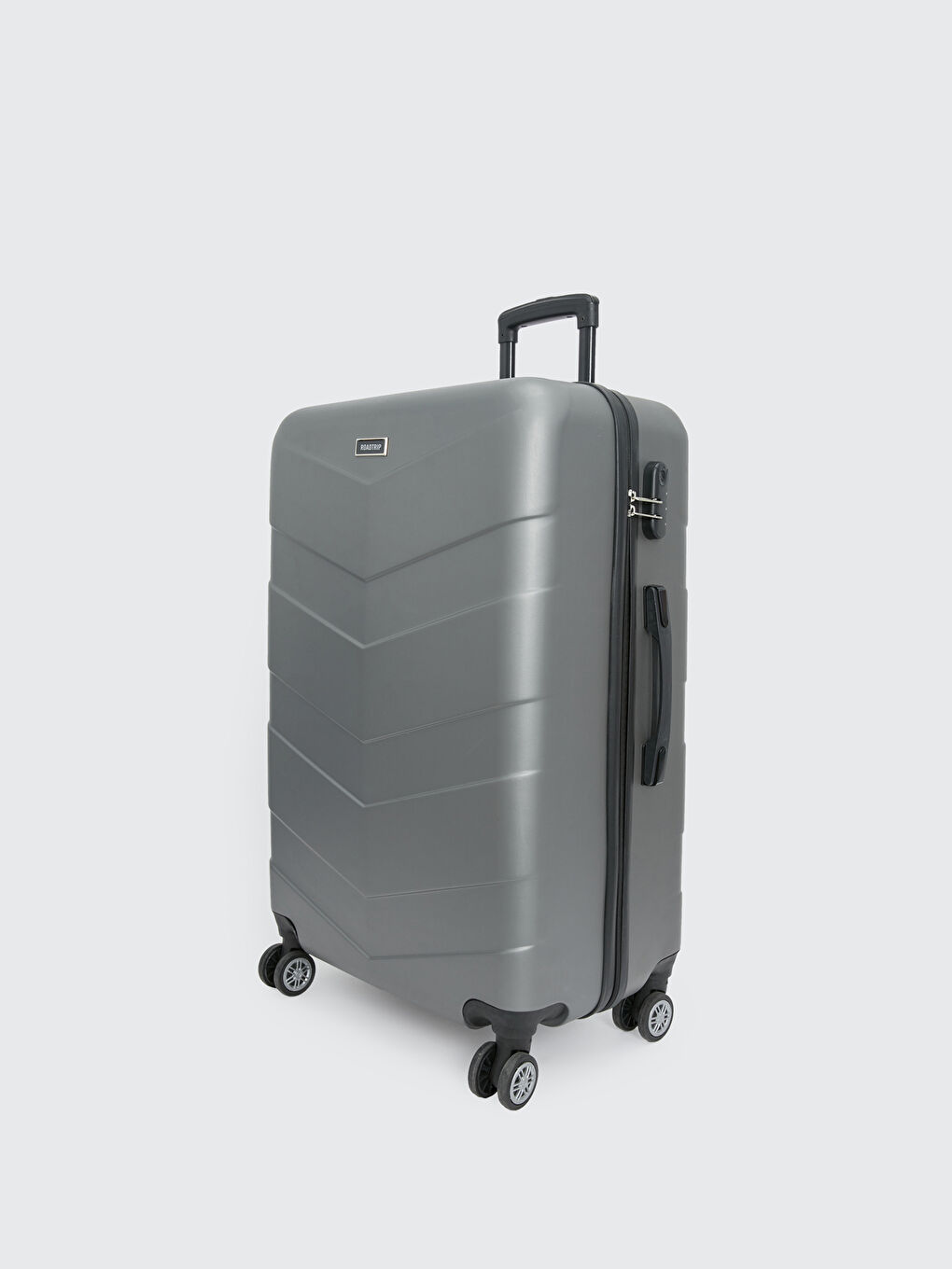 Gri Kilit Detaylı Orta Boy Valiz-1