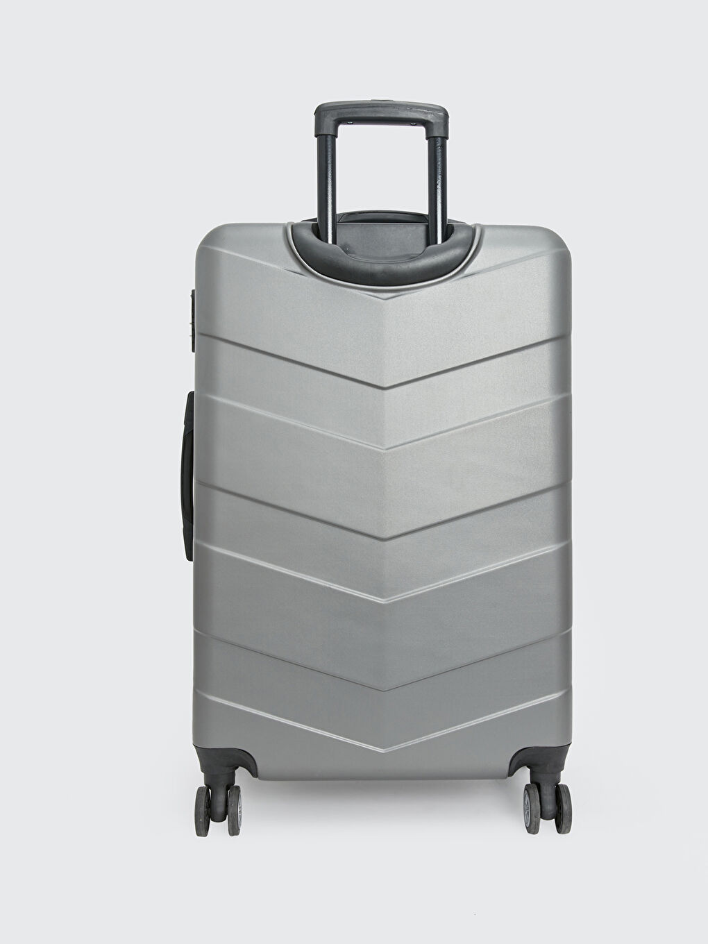 Gri Kilit Detaylı Büyük Boy Valiz-2