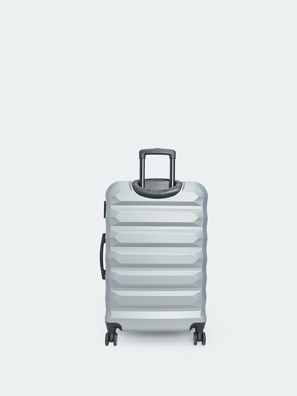 Gri Kilit Detaylı Küçük Boy Valiz-2