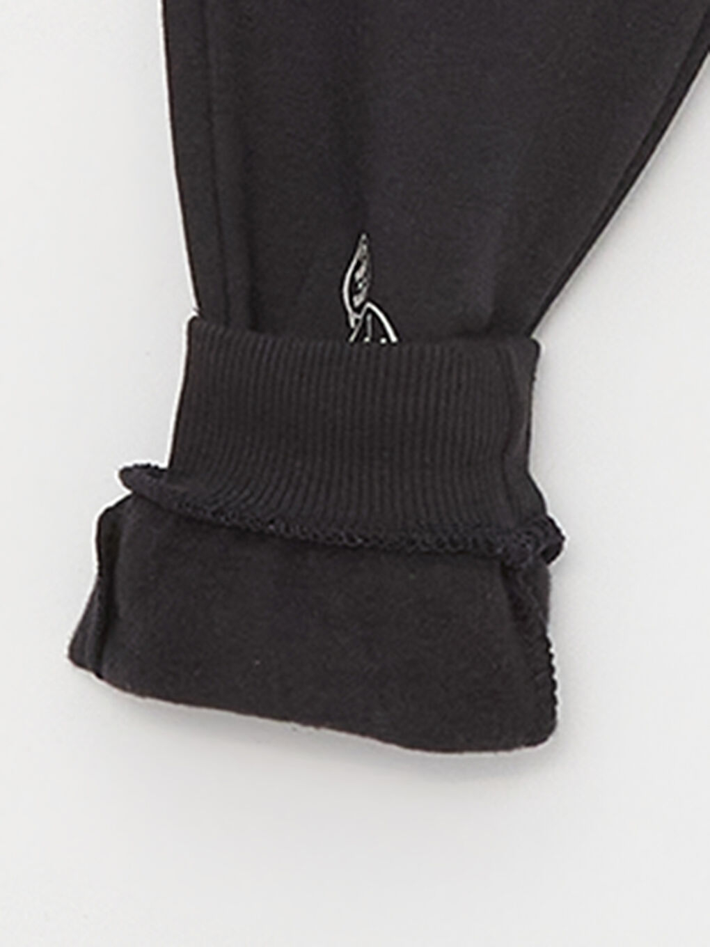 Siyah Beli Lastikli Baskılı Erkek Bebek Jogger Eşofman Alt-4