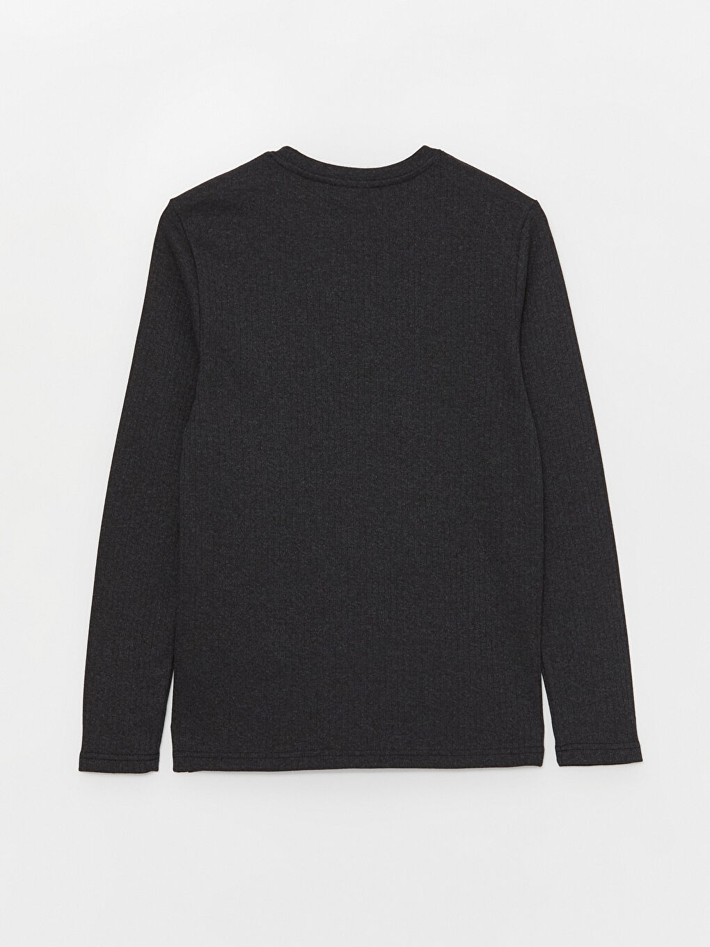 Antrasit Bisiklet Yaka Uzun Kollu İstanbul Baskılı Erkek Tişört-6