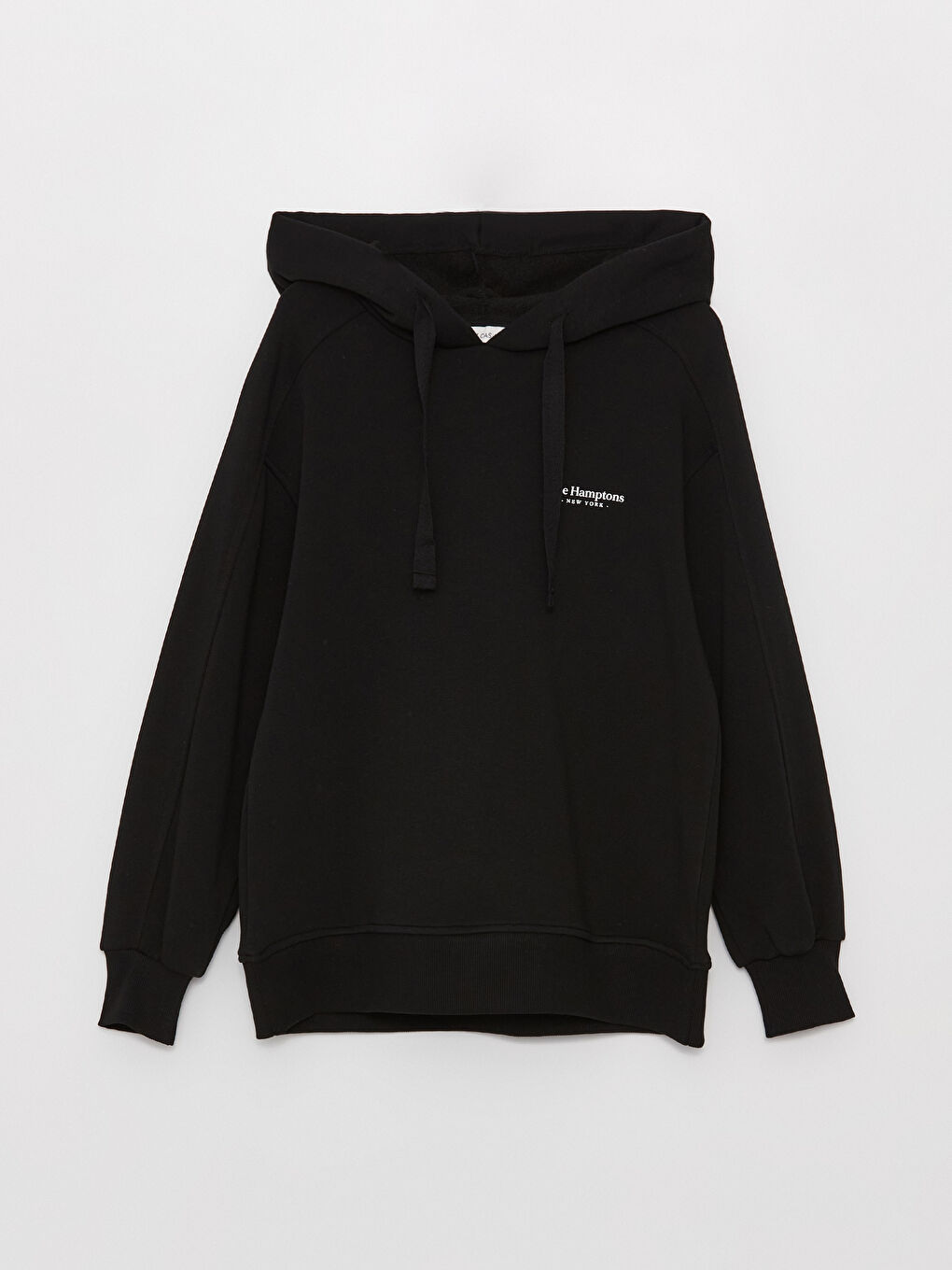 LCW Vision Yeni Siyah Baskılı Uzun Kollu Oversize Kadın Hoodie - 5