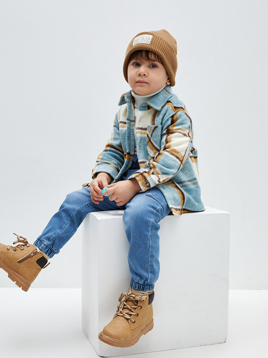 LCW baby Orta İndigo Rodeo Basic Erkek Bebek Jean Pantolon