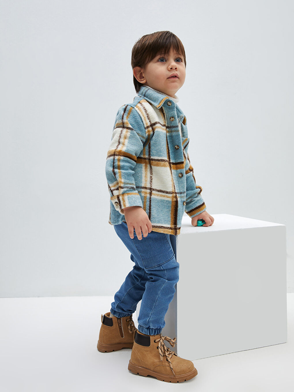 LCW baby Orta İndigo Rodeo Basic Erkek Bebek Jean Pantolon - 1