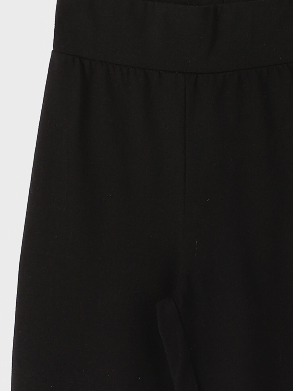 Women's Elasticated Waist Extra Slim Fit Plain Leggings-1