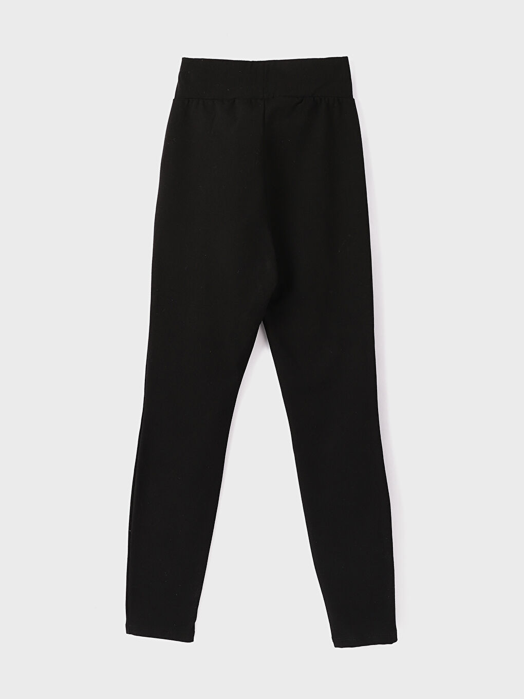 Women's Elasticated Waist Extra Slim Fit Plain Leggings-3