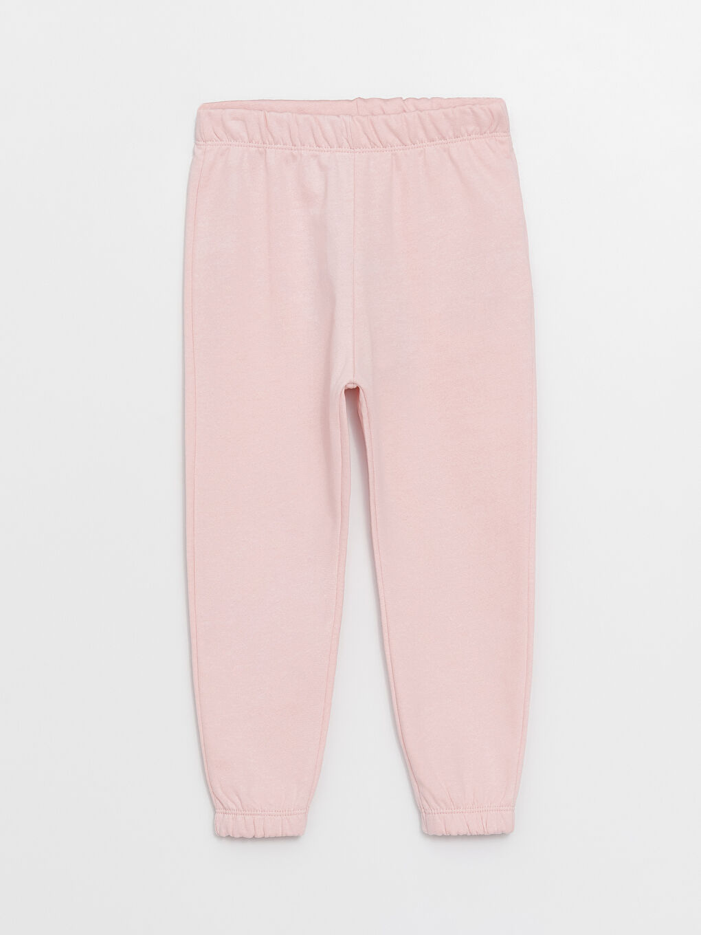 Pembe Beli Lastikli Basic Kız Bebek Eşofman Alt