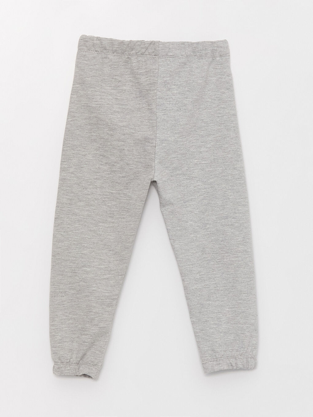 Gri Beli Lastikli Basic Kız Bebek Eşofman Alt-2