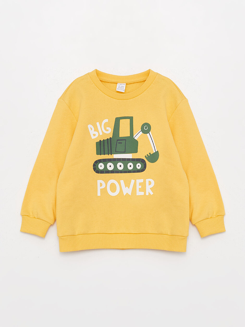 Bisiklet Yaka Uzun Kollu Baskılı Erkek Bebek Sweatshirt ve Eşofman Alt 2'li Takım-1
