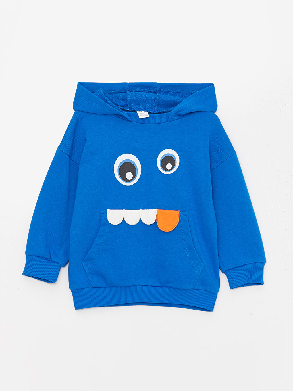 LCW baby Koyu Mavi Baskılı Uzun Kollu Erkek Bebek Hoodie ve Eşofman Altı 2'li Takım - 1