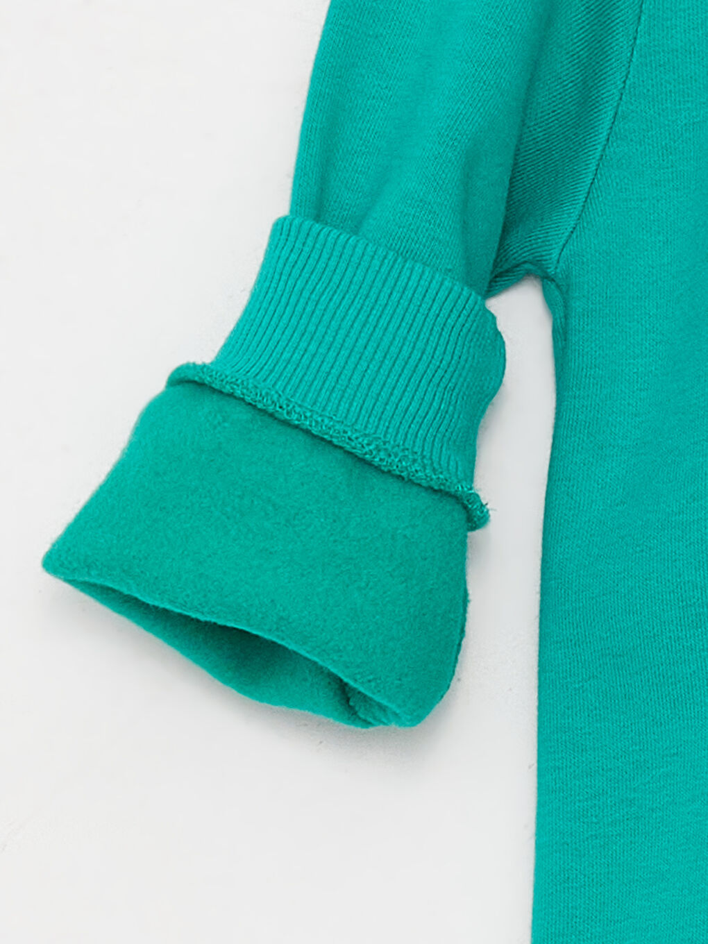 Yeşil Bisiklet Yaka Baskılı Erkek Bebek Sweatshirt ve Eşofman Altı-5