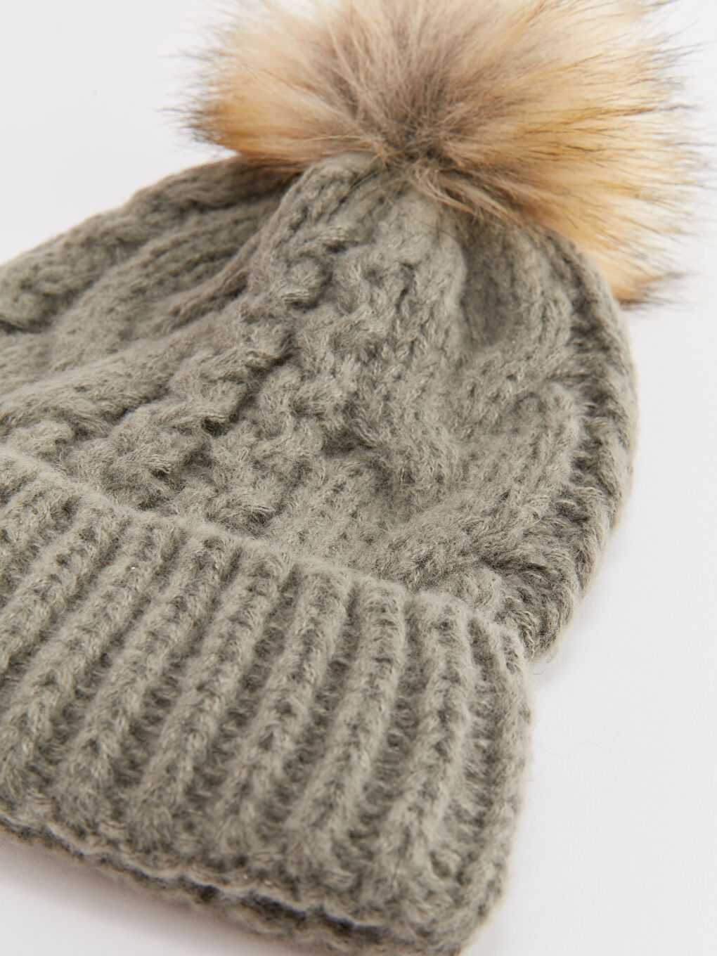 Берет Женский Трикотажный Узорчатый-3