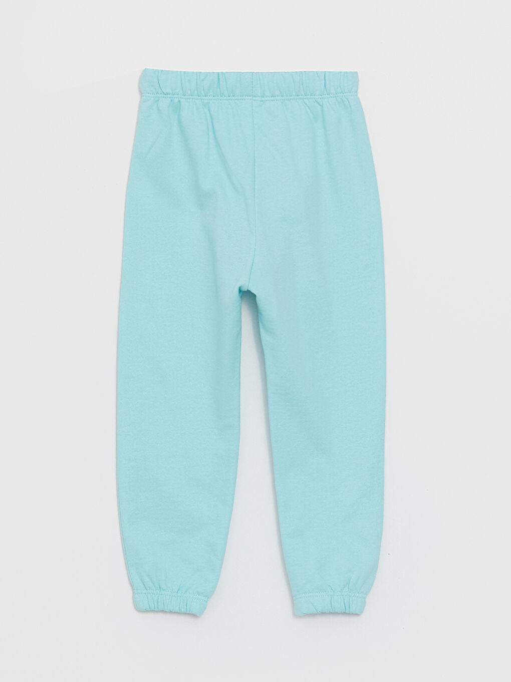 Turkuaz Beli Lastikli Basic Kız Bebek Jogger Eşofman Alt-1