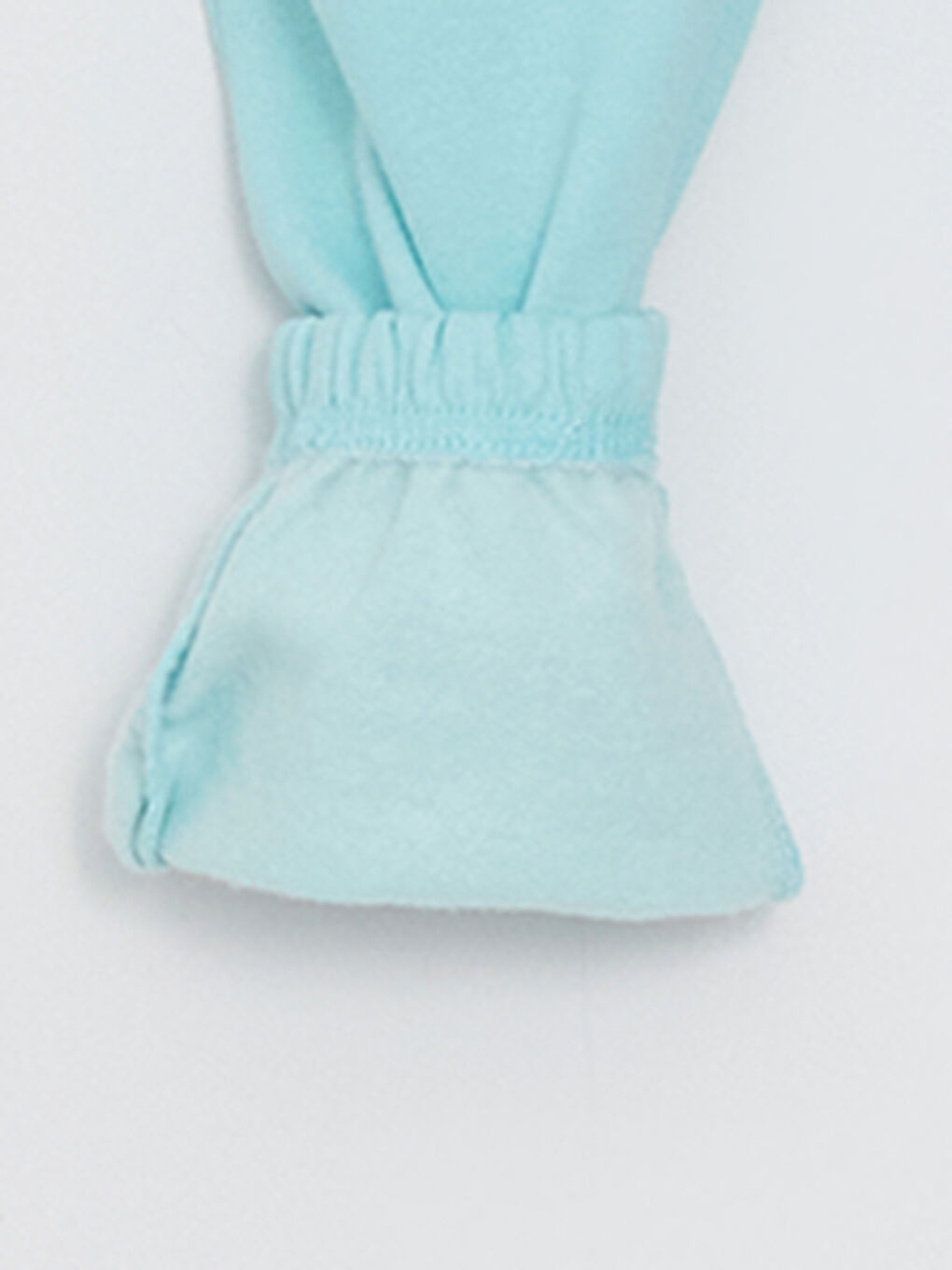 Turkuaz Beli Lastikli Basic Kız Bebek Jogger Eşofman Alt-2