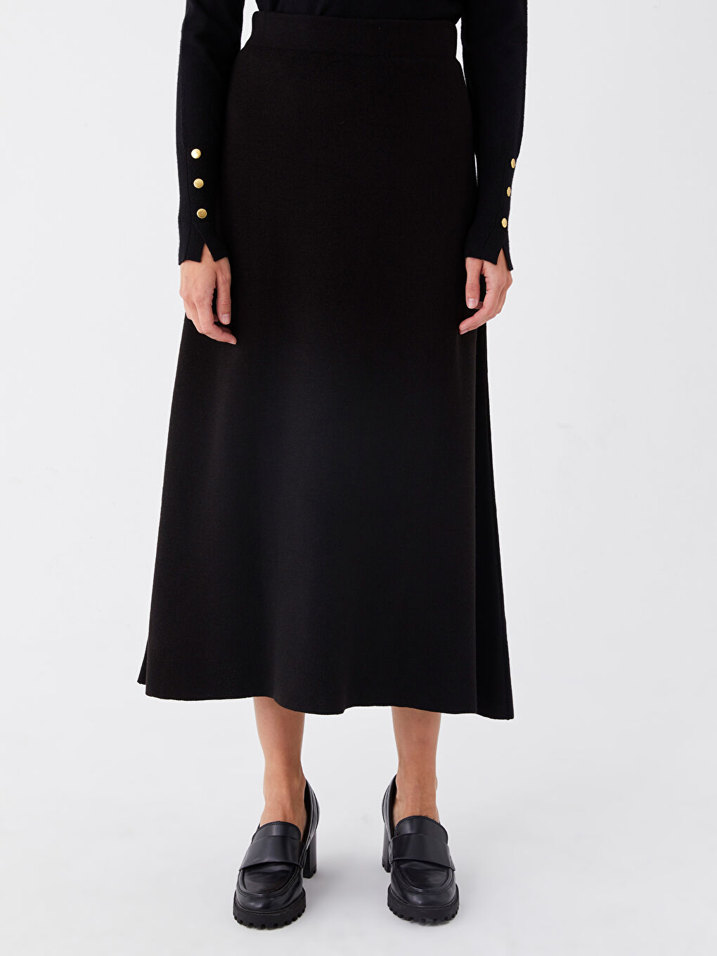 تەنورەی کەمەر لاستیکی سادەی تریکۆ بۆ ژنان-3