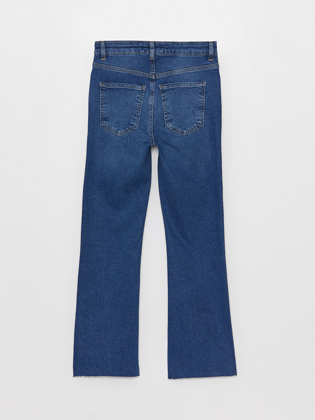 LCW Vision Orta İndigo Rodeo Normal Bel Straight Fit Kadın Jean Pantolon - 6