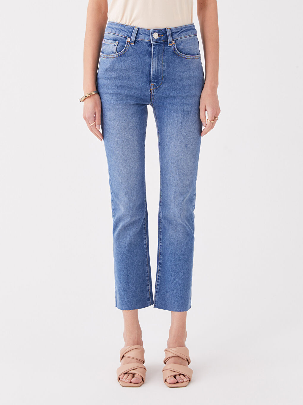 LCW Vision Açık Mavi Rodeo Normal Bel Straight Fit Kadın Jean Pantolon - 2