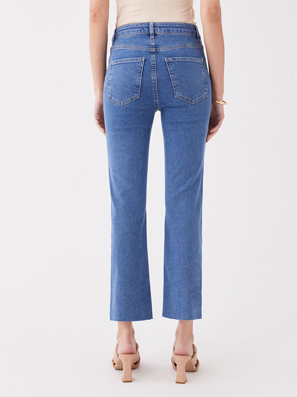 LCW Vision Açık Mavi Rodeo Normal Bel Straight Fit Kadın Jean Pantolon - 3