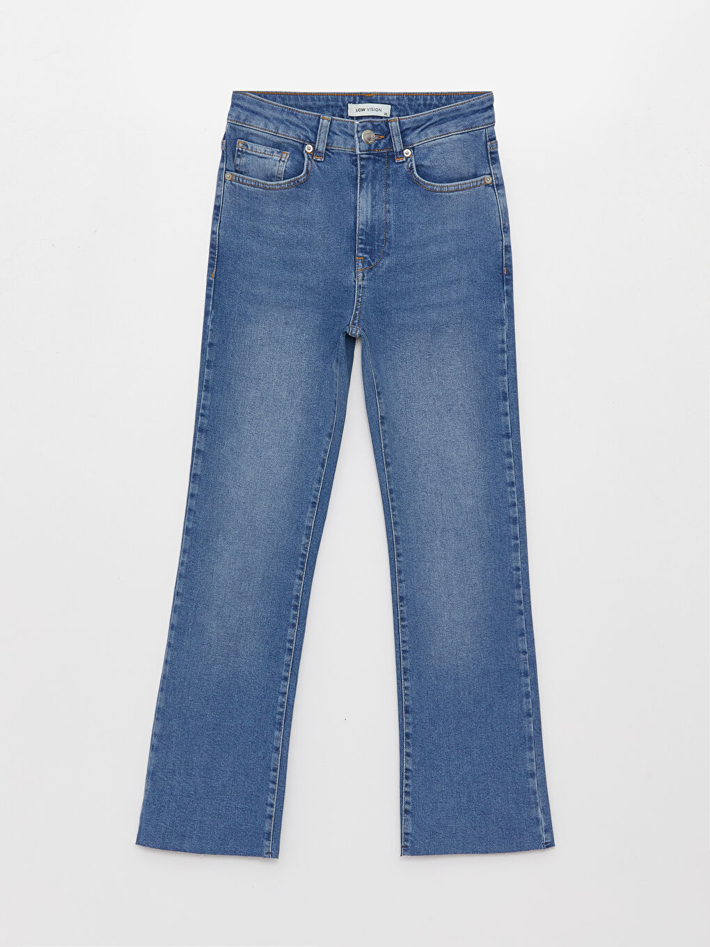 LCW Vision Açık Mavi Rodeo Normal Bel Straight Fit Kadın Jean Pantolon - 4