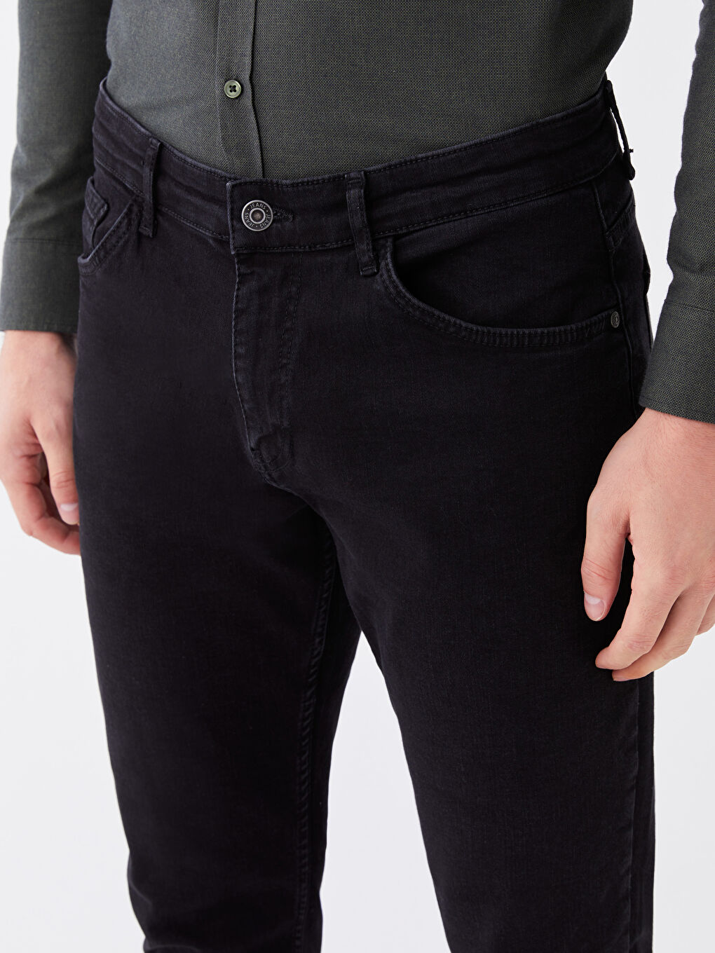 Siyah 750 Slim Fit Erkek Jean Pantolon-1