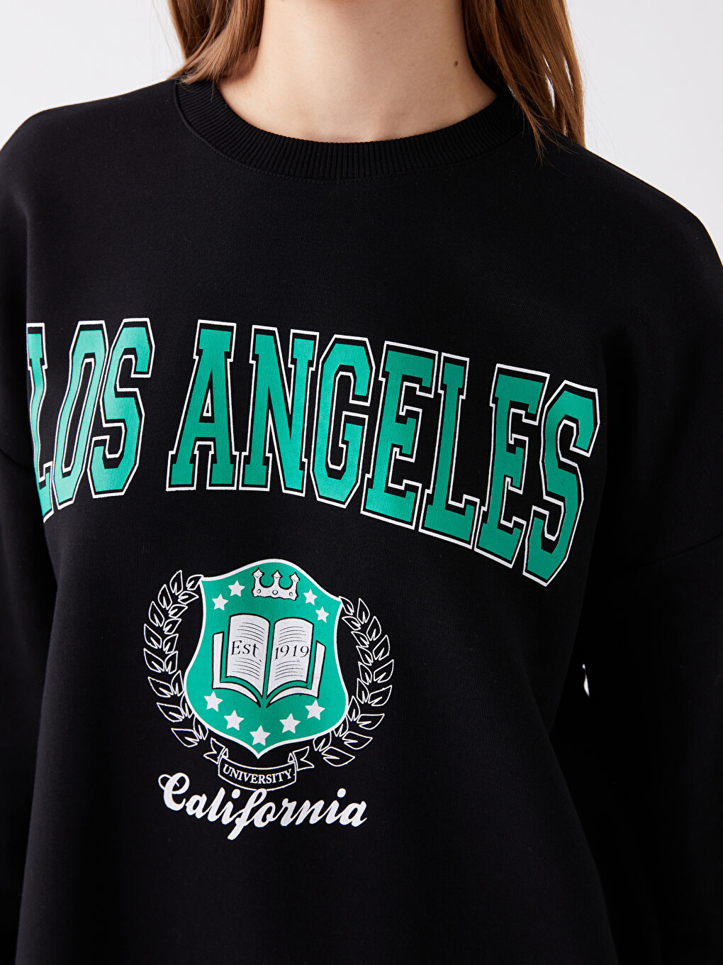 Žena CRNA Majica s kapuljačom/Dukserica-2