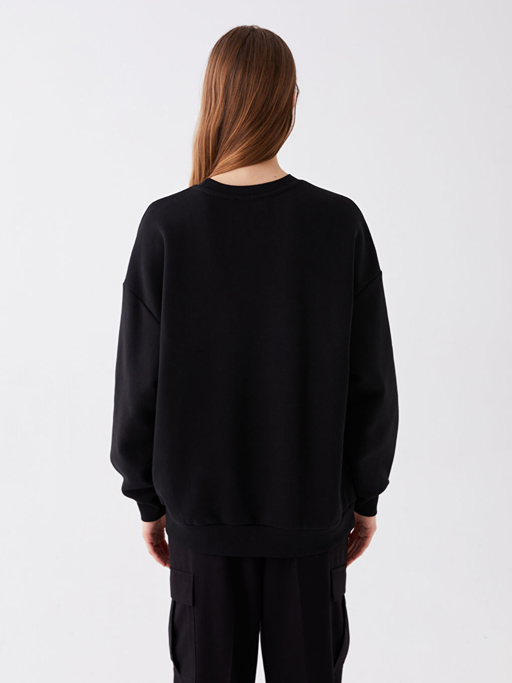 Žena CRNA Majica s kapuljačom/Dukserica-3