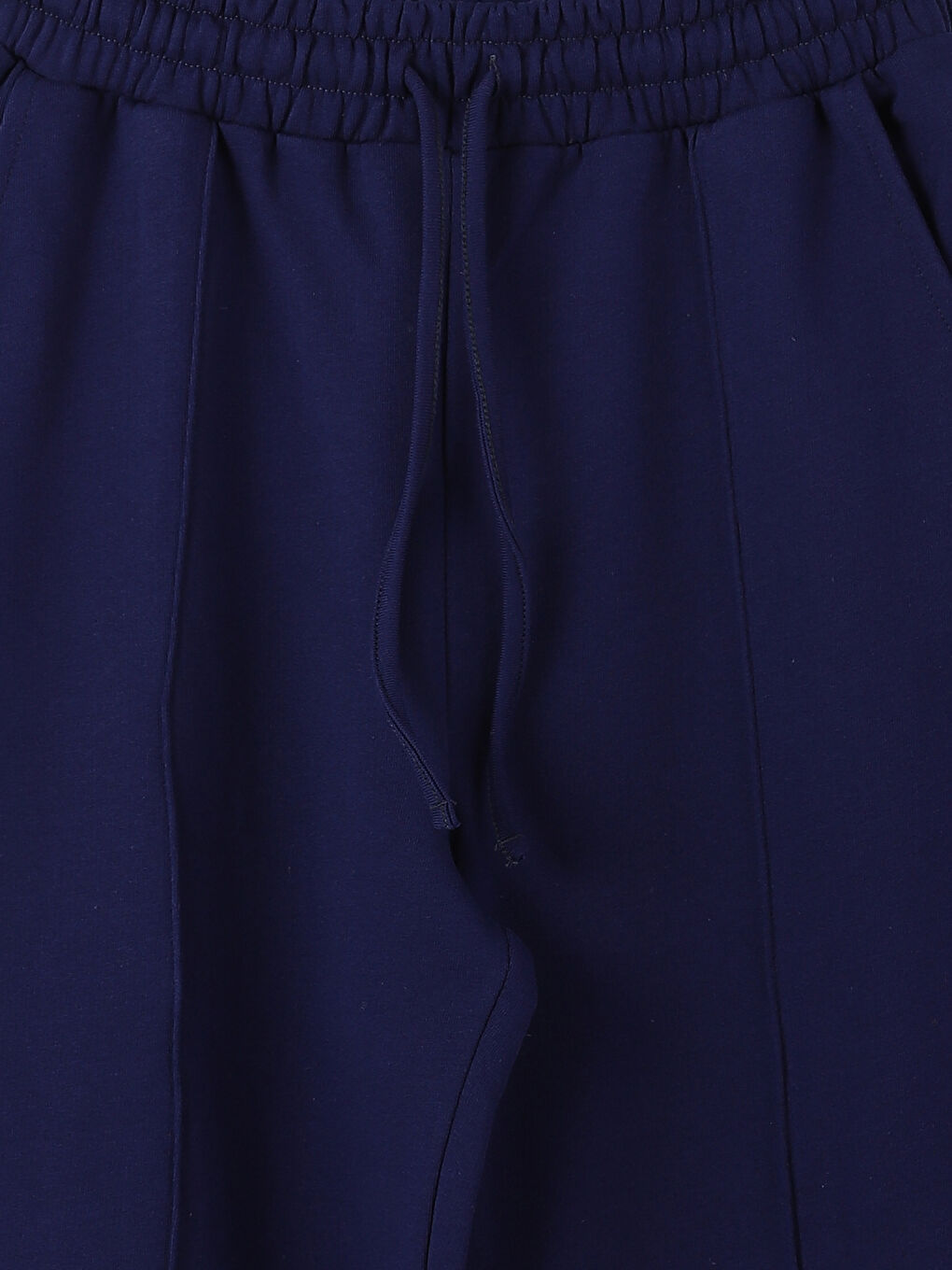 Elasticated Waist Plain Wide Leg Women's Trousers-2