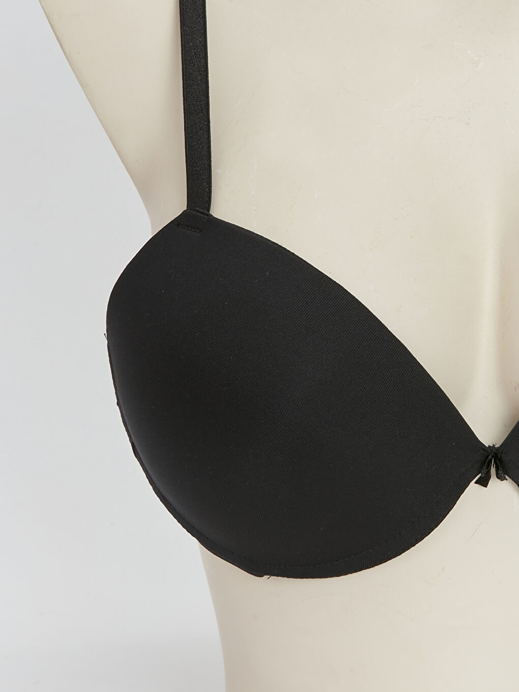 Siyah Balenli Dolgulu Damla Sütyen-2