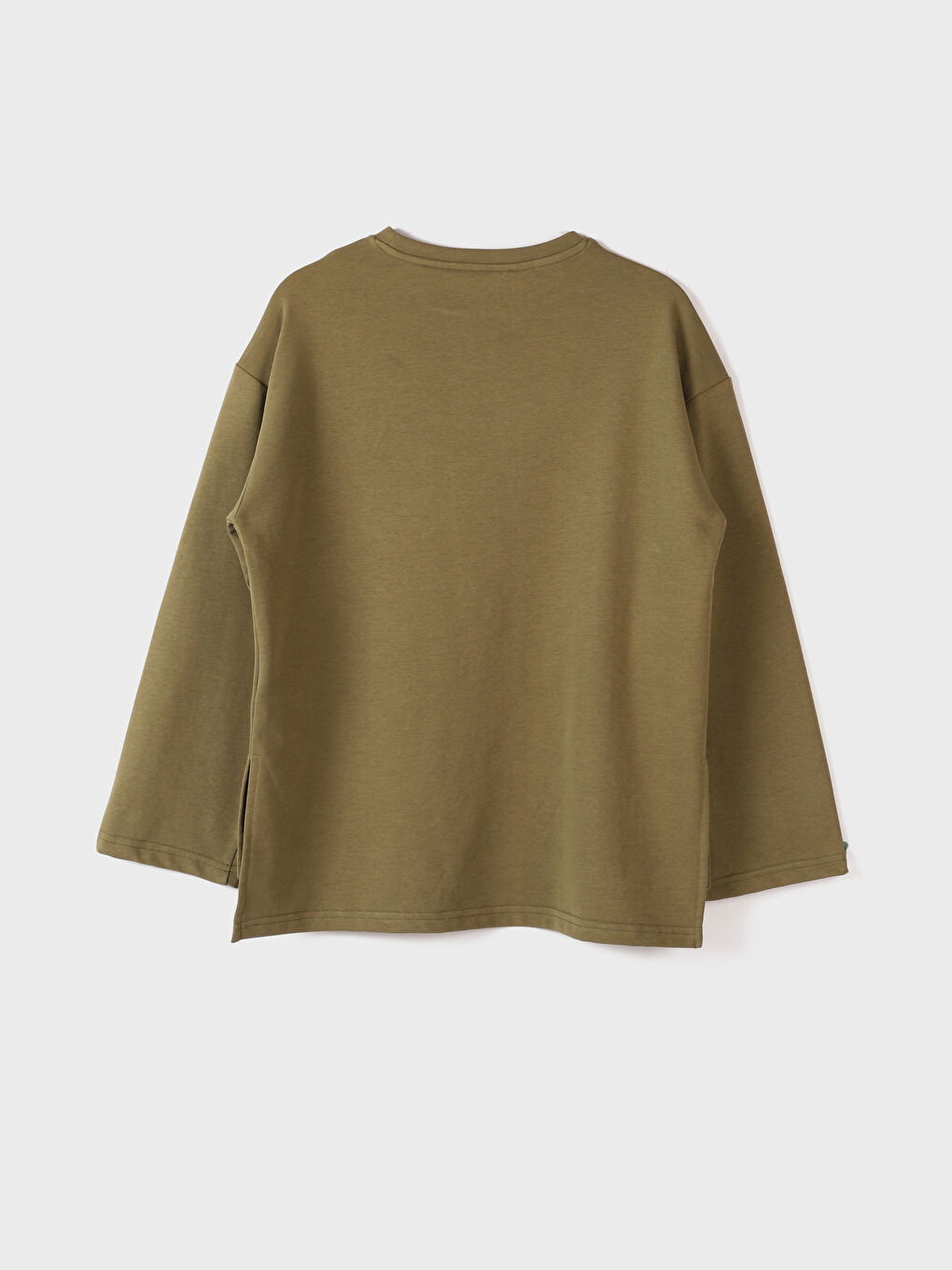 Crew Neck Printed Long Sleeve Oversize Women's Sweatshirt-1