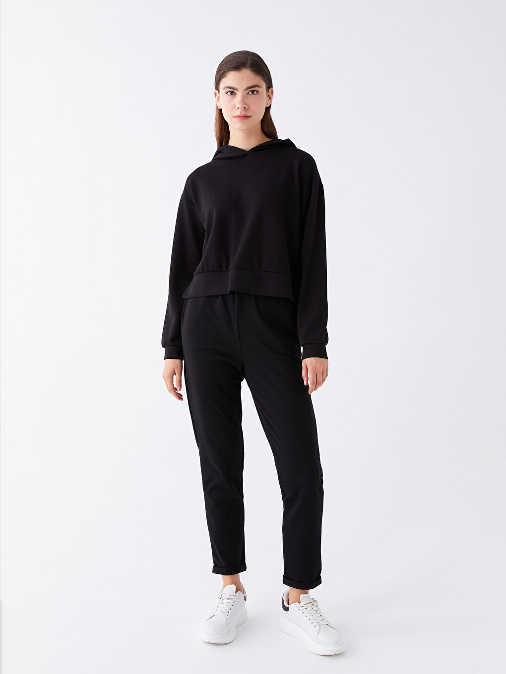 Women's Sweatpants with Elastic Waist-1