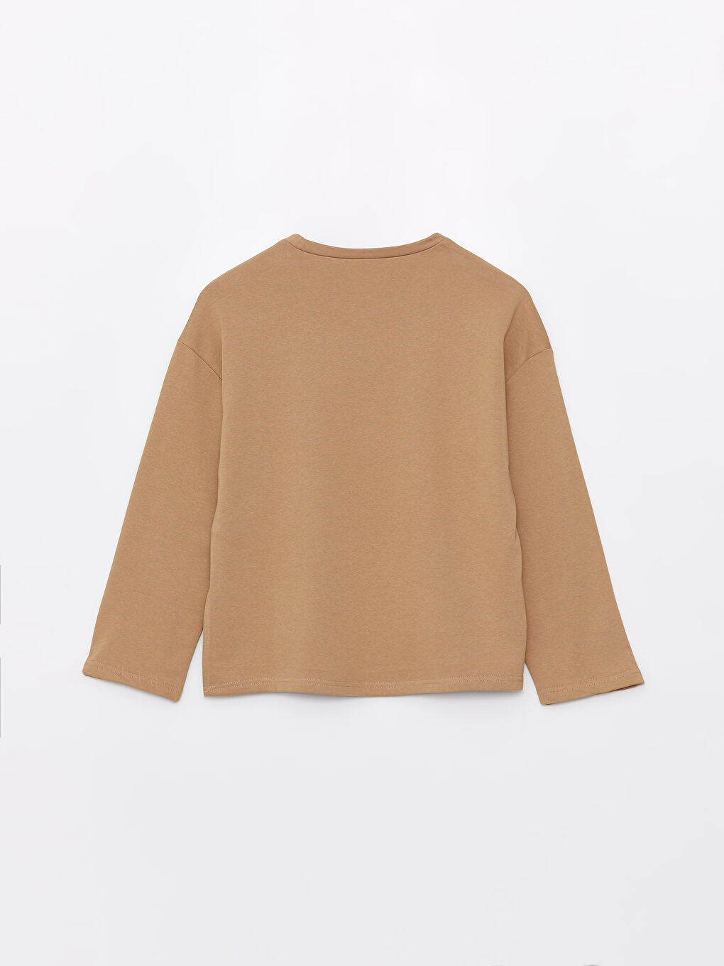 Crew Neck Printed Long Sleeve Oversize Women's Sweatshirt-6