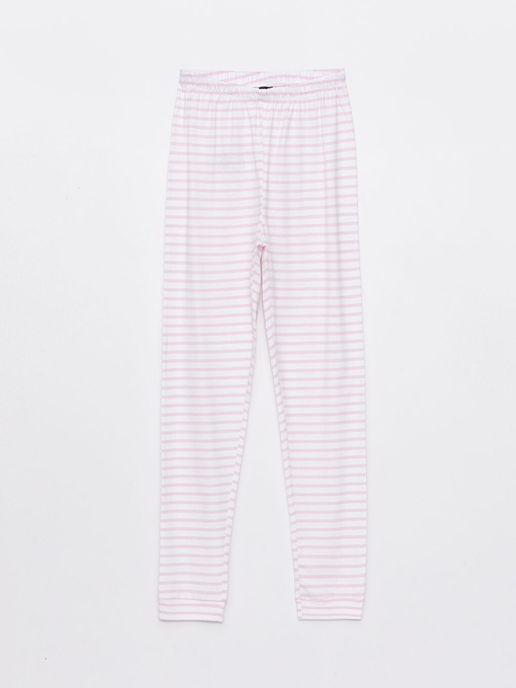 Crew Neck Striped Long Sleeve Girl's Pajama Set-4