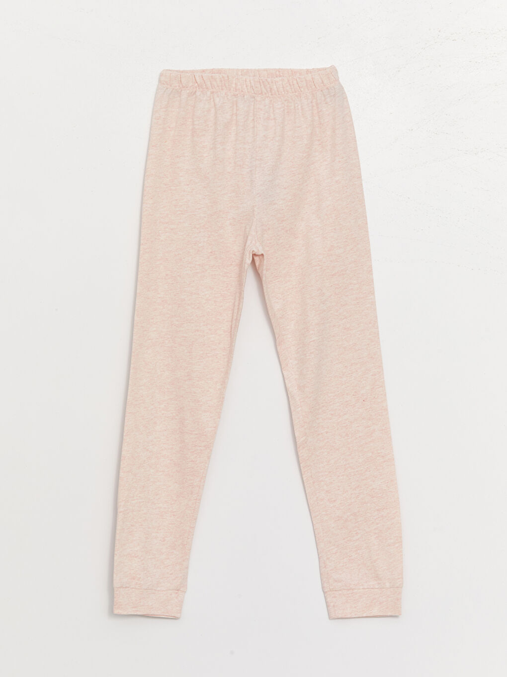 طقم بيجامة للبنات ياقة دائرية كم طويل مطبوع-3